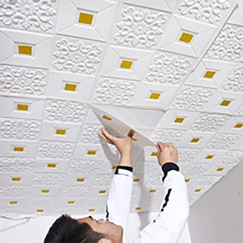 Big Size Ceiling Wallpaper 3D Brick Waterproof Wall Stickers Foam