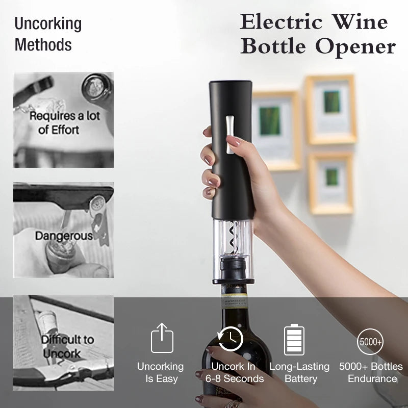 Automatic Bottle Opener for Red Wine Foil Cutter Electric Red Wine Openers