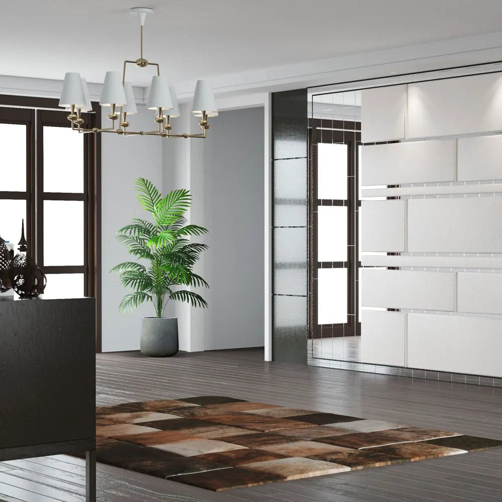 Artificial Palm Tree Tropical Fake Plants Green Plastic Palm Leafs