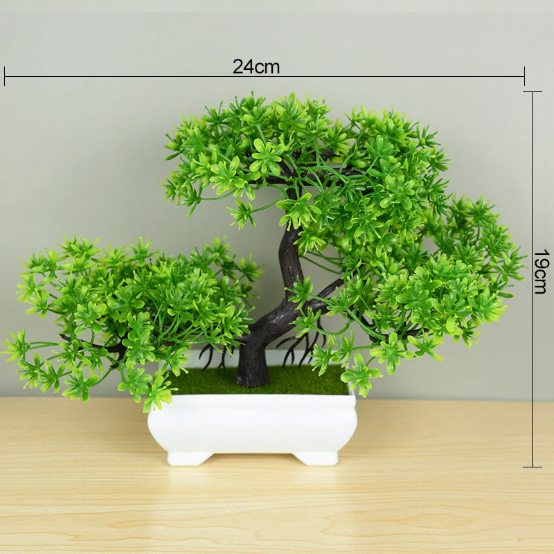 Small Tree Pot Fake Plant Flowers Potted Ornaments For Home