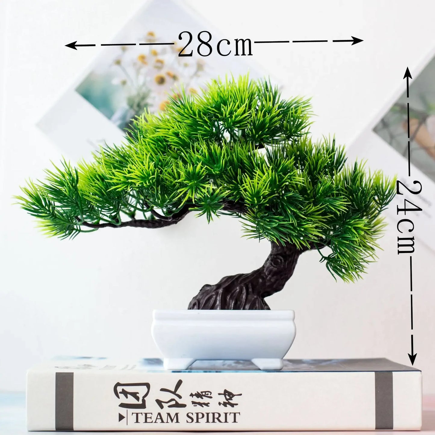 Bonsai Plastic Small Tree Pot Fake Plant Flower Potted Ornaments