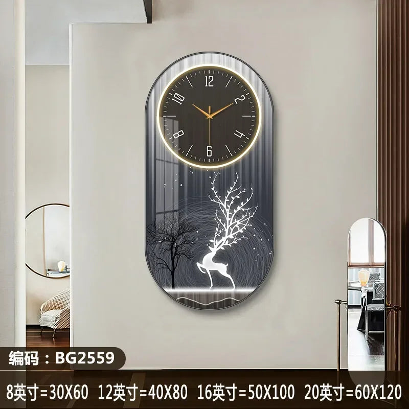 Nordic luxury Wall Clock Living Room Household Fashion Restaurant Decorative