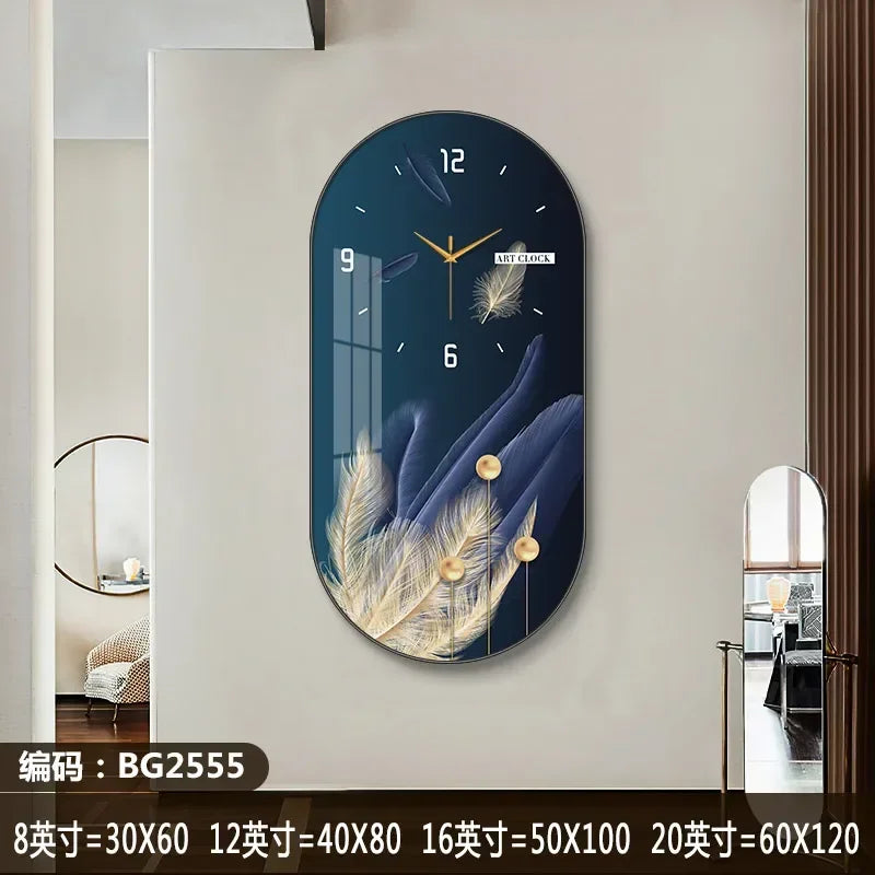 Nordic luxury Wall Clock Living Room Household Fashion Restaurant Decorative