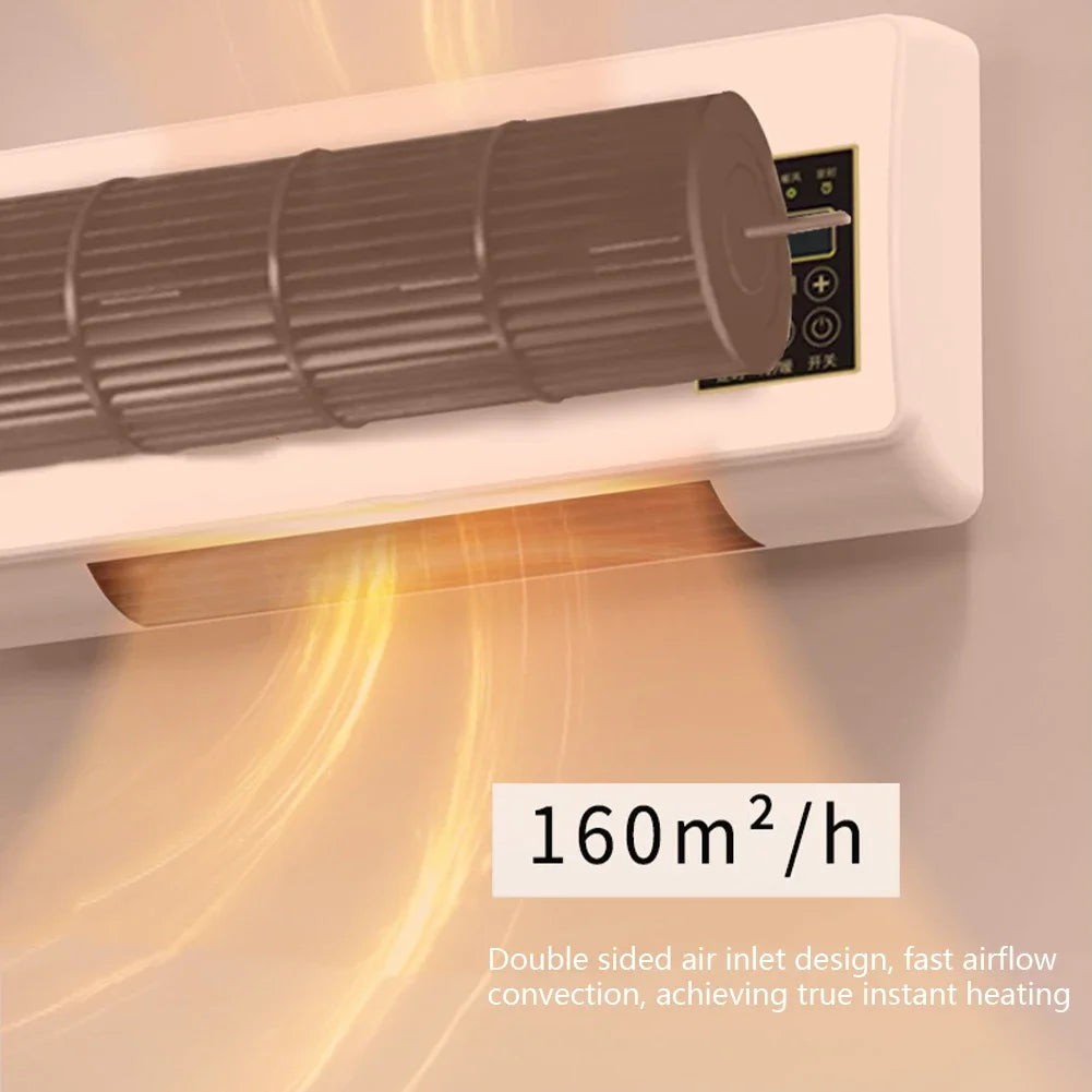 Air Conditioner Wall Mounted Electric Space Heater with Digital Display