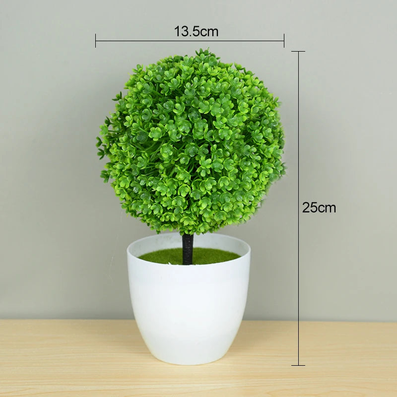 Small Tree Pot Fake Plant Flowers Potted Ornaments For Home