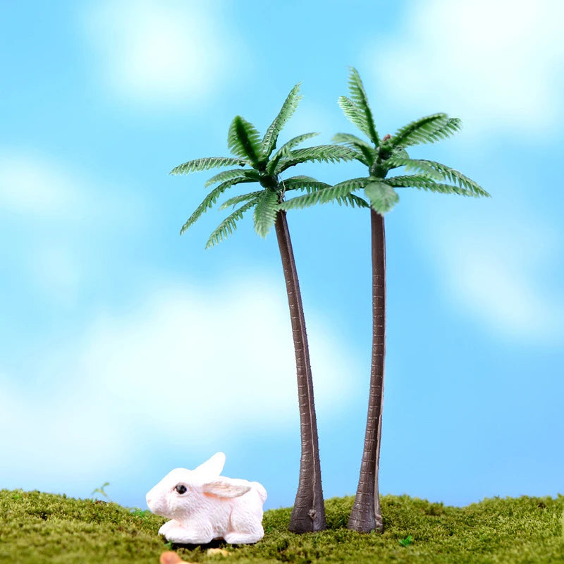 Mini Tree Garden Figurines Multi-style Diy Miniature Craft  Plastic
