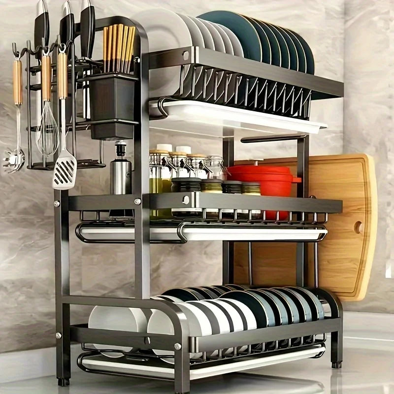 Large Capacity Dish Drainer, Suitable for Tableware