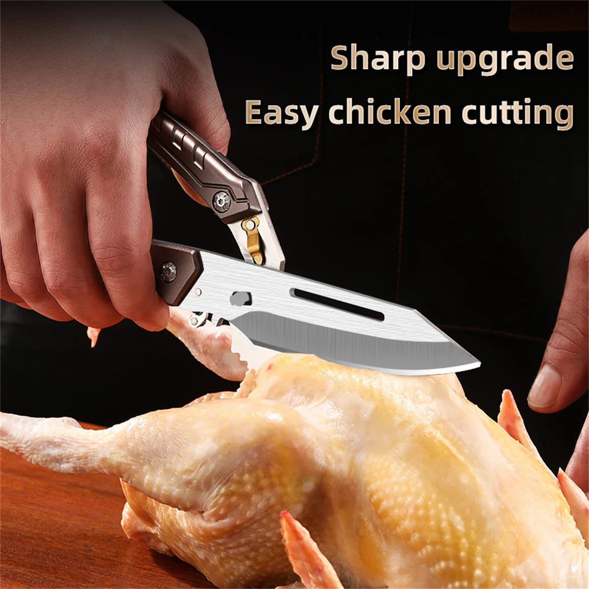 A Must Have Kitchen Shears for Chicken and Meat Cutting - Stainless Food Kitchen Scissors