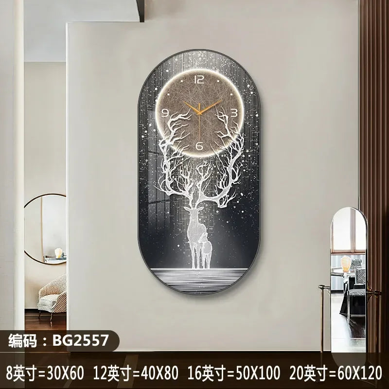 Nordic luxury Wall Clock Living Room Household Fashion Restaurant Decorative