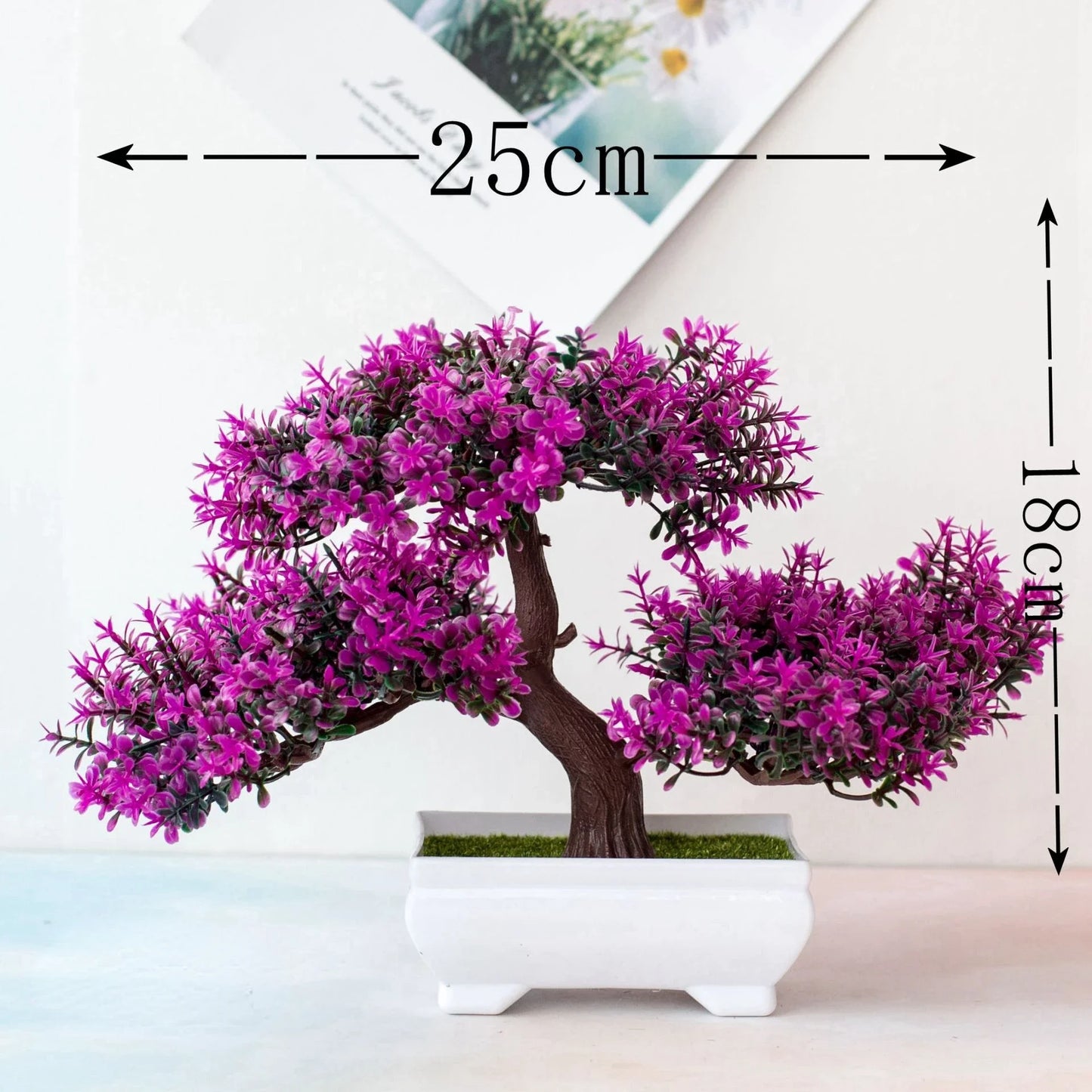 Bonsai Plastic Small Tree Pot Fake Plant Flower Potted Ornaments