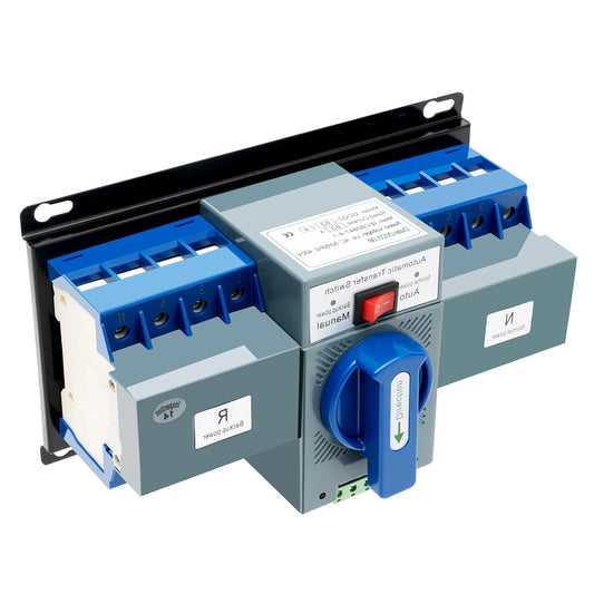 Dual Power Automatic Transfer Switch, flame-retardant plastic shell