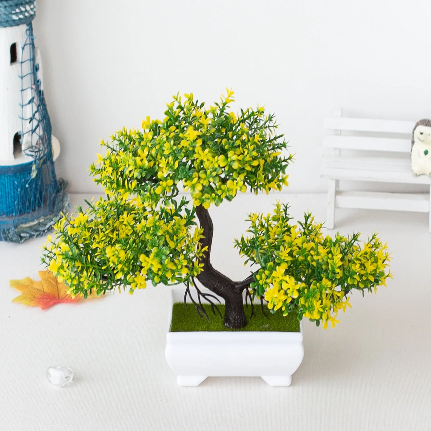 Bonsai Plastic Small Tree Pot Fake Plant Flower Potted Ornaments