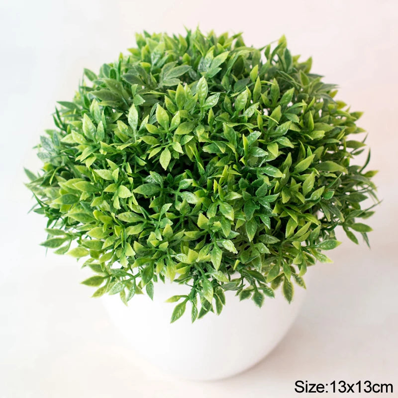 Small Tree Pot Fake Plant Flowers Potted Ornaments For Home