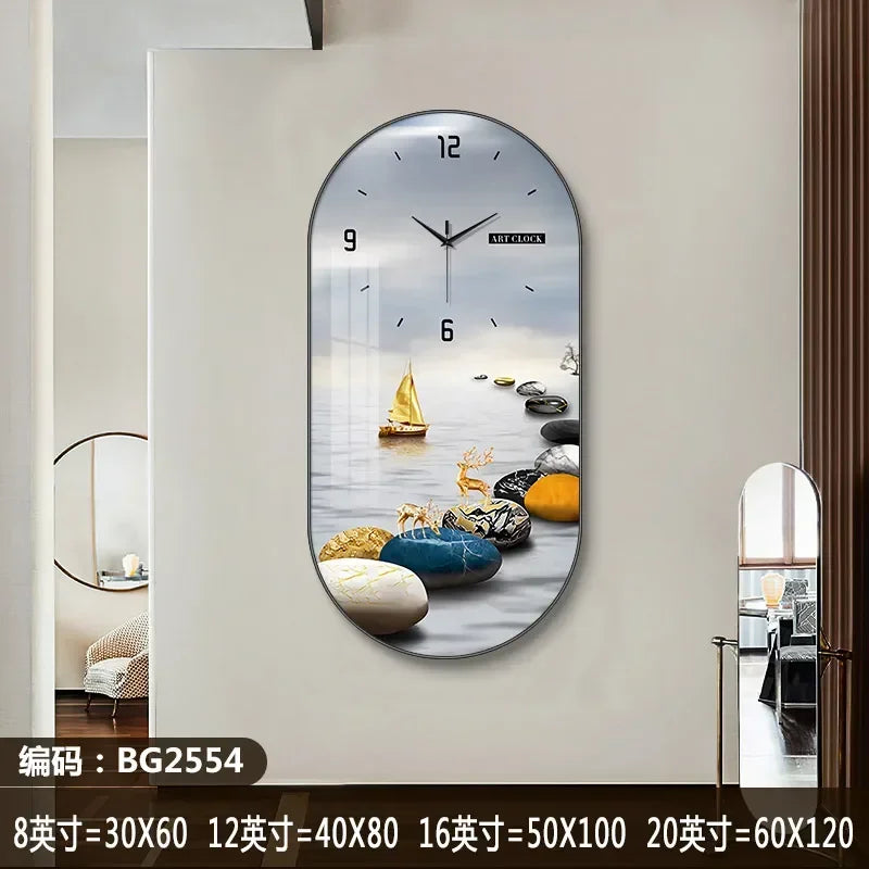 Nordic luxury Wall Clock Living Room Household Fashion Restaurant Decorative