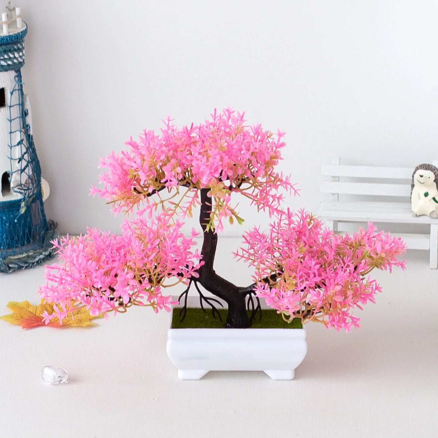Bonsai Plastic Small Tree Pot Fake Plant Flower Potted Ornaments