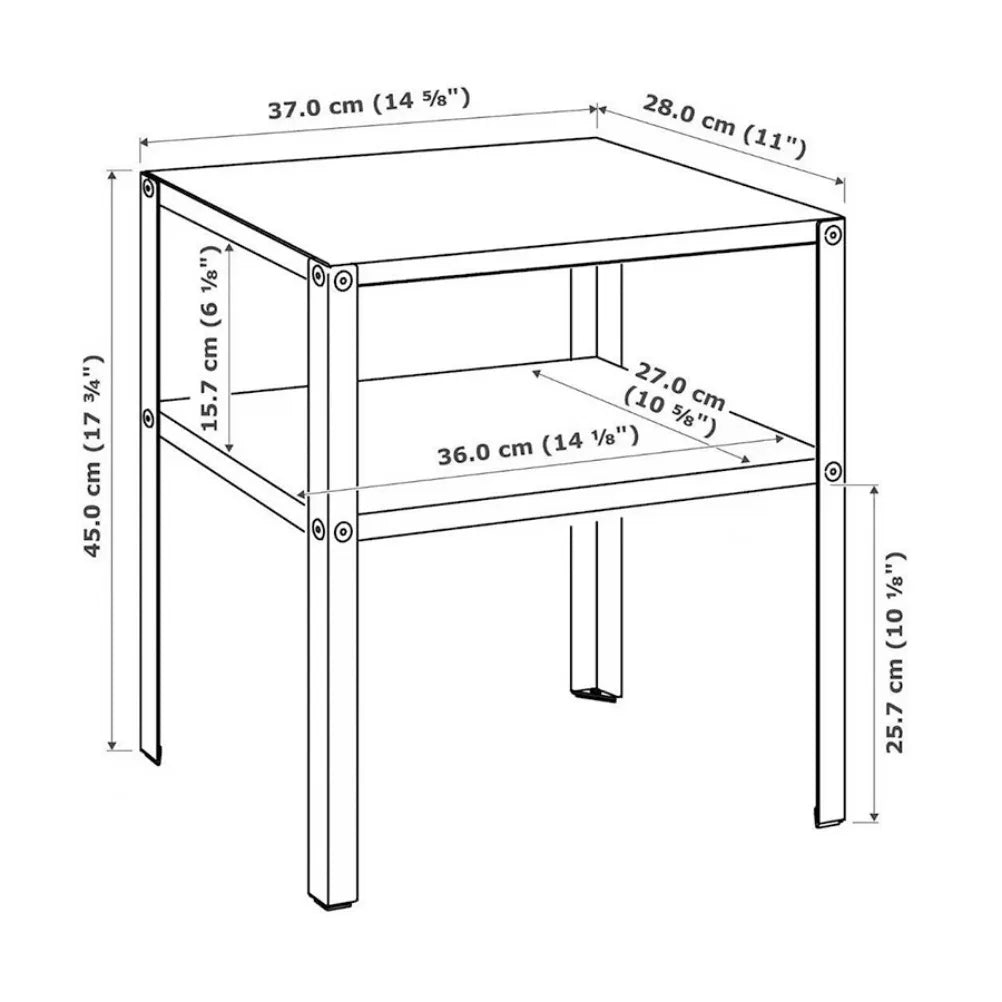Nordic Bedside Table Living Room Sofa Corner Table Bedroom