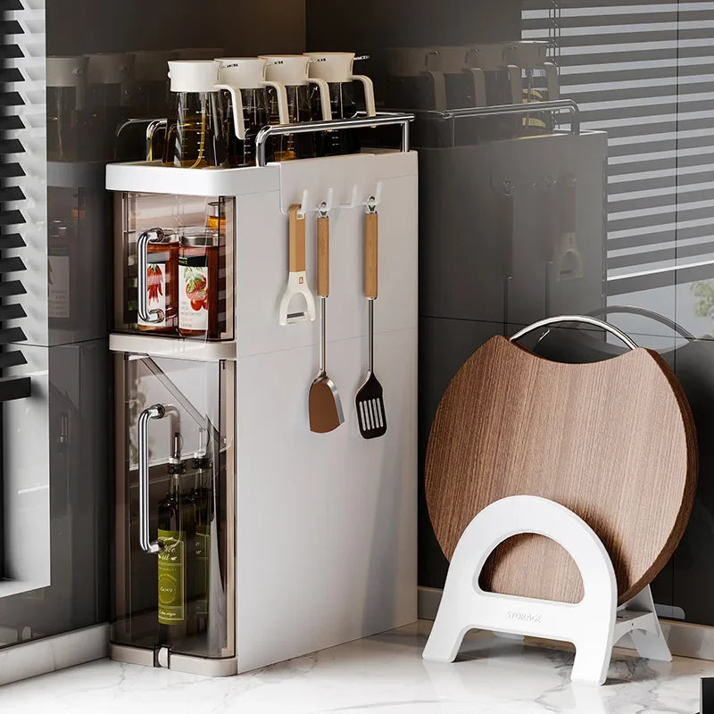 Layer Kitchen Spice Shelves Pull-Out Spice Organizer