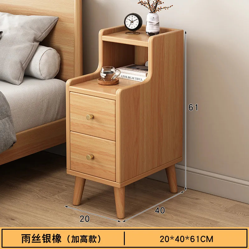 Modern Minimalist New Chinese Style Compact Narrow Bedside