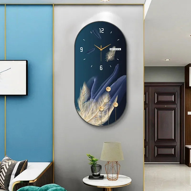 Nordic luxury Wall Clock Living Room Household Fashion Restaurant Decorative