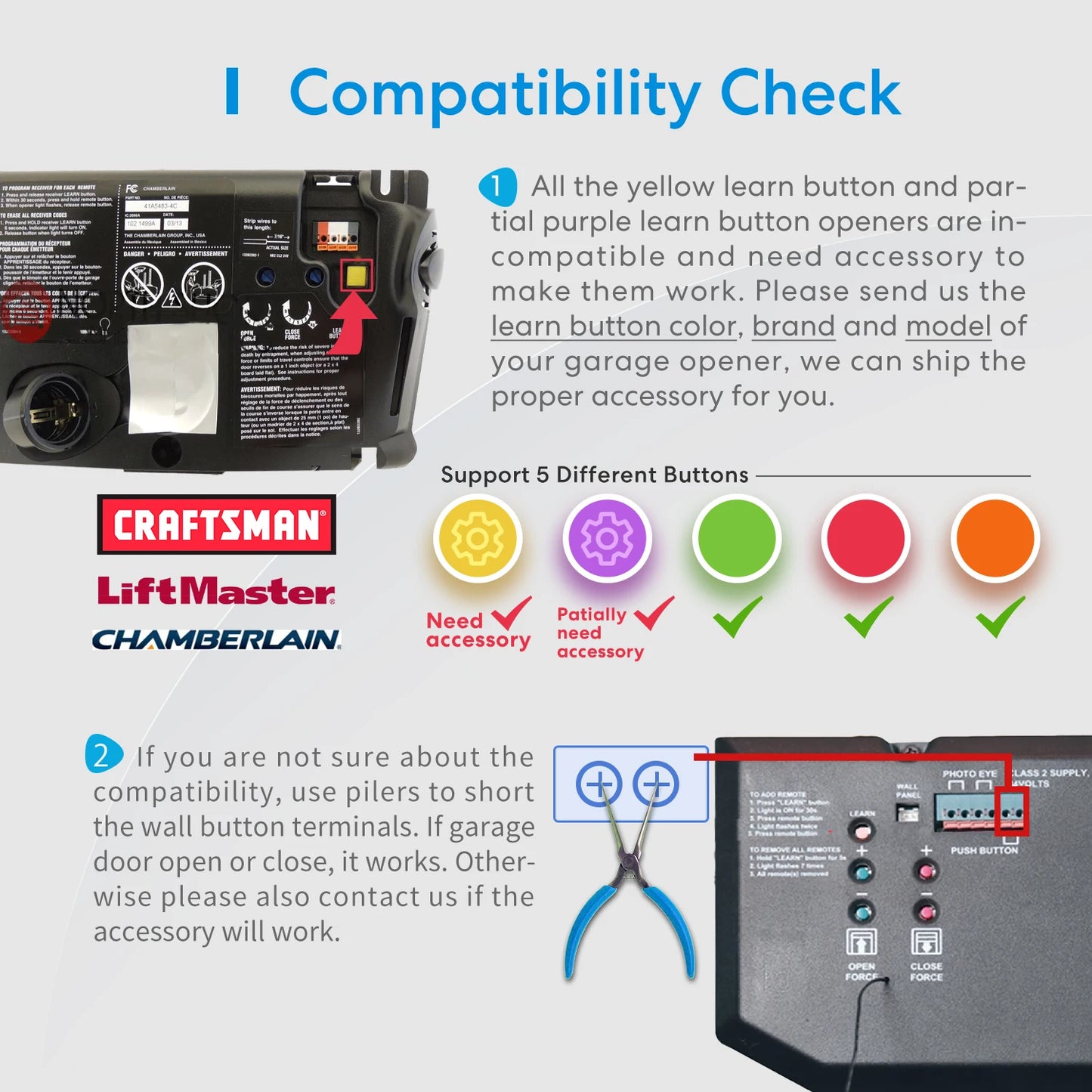 Opener Door Sensors Controller Remote Control Support Alexa Google