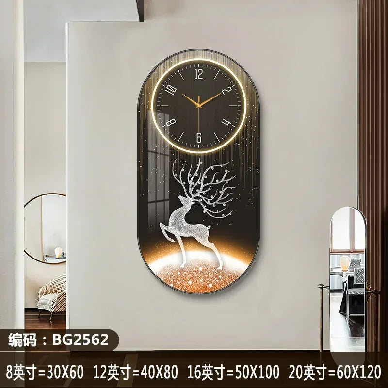 Nordic luxury Wall Clock Living Room Household Fashion Restaurant Decorative