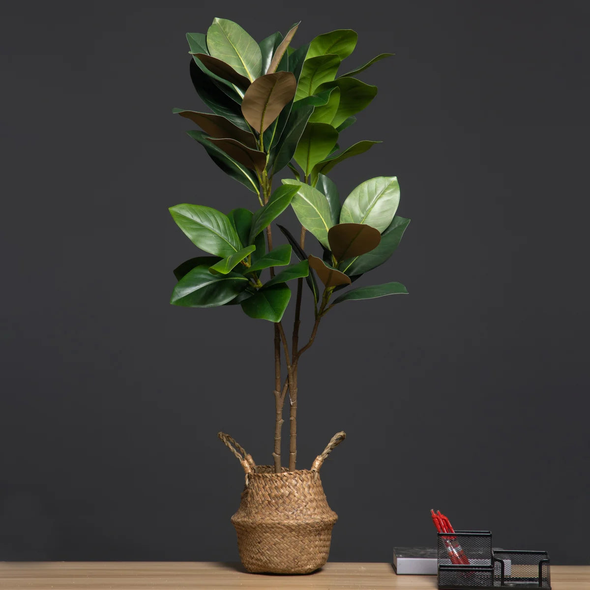 Forks Large Artificial Plants Fake Magnolia Tree Branch