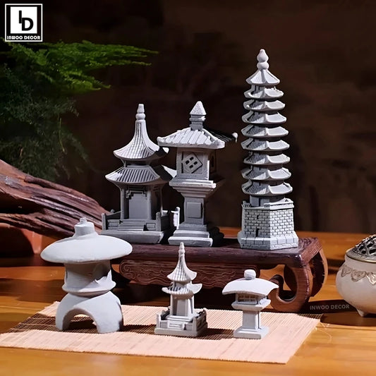 Japanese Garden Bonsai Rockery Lanscaping Home Decor
