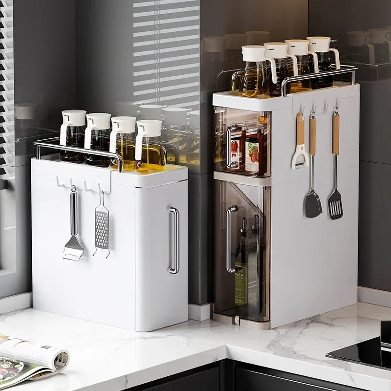 Layer Kitchen Spice Shelves Pull-Out Spice Organizer