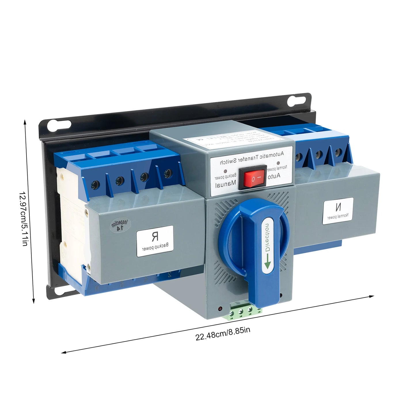 Dual Power Automatic Transfer Switch, flame-retardant plastic shell