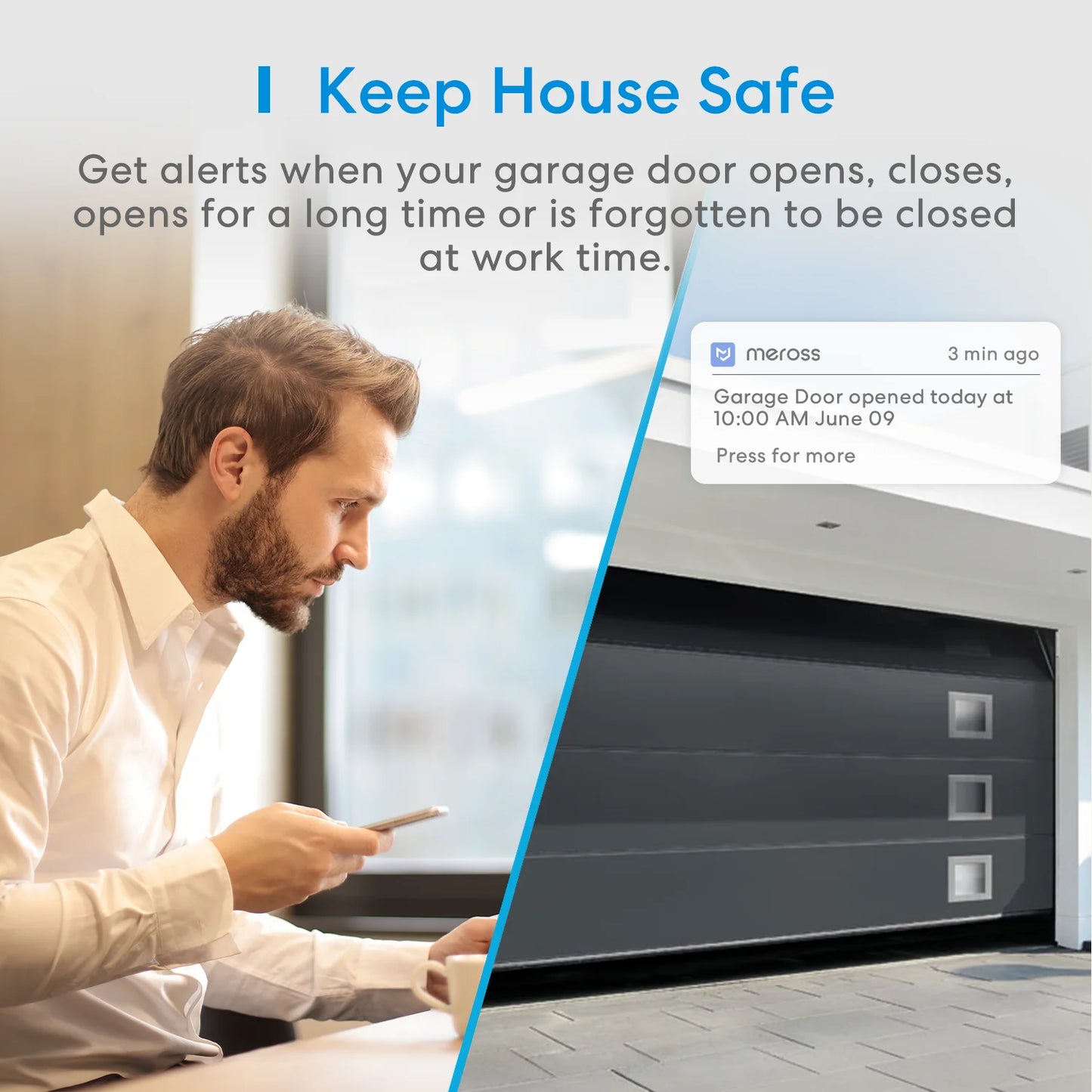 Opener Door Sensors Controller Remote Control Support Alexa Google