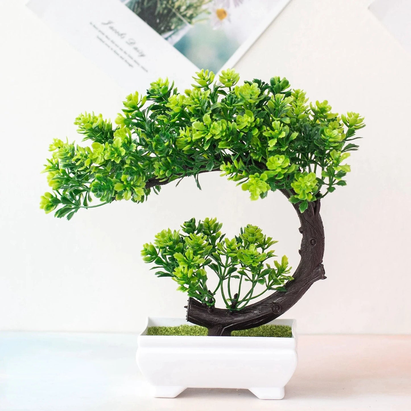 Bonsai Plastic Small Tree Pot Fake Plant Flower Potted Ornaments