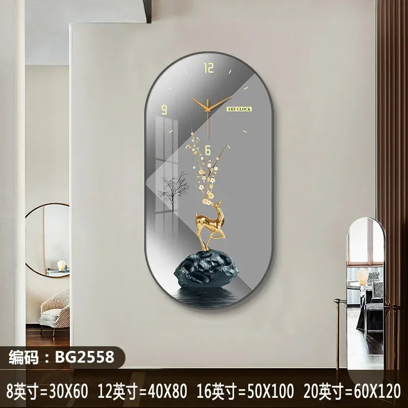 Nordic luxury Wall Clock Living Room Household Fashion Restaurant Decorative