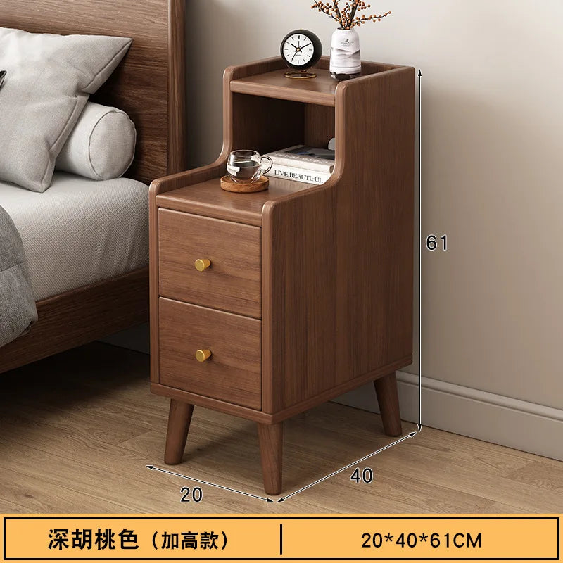 Modern Minimalist New Chinese Style Compact Narrow Bedside