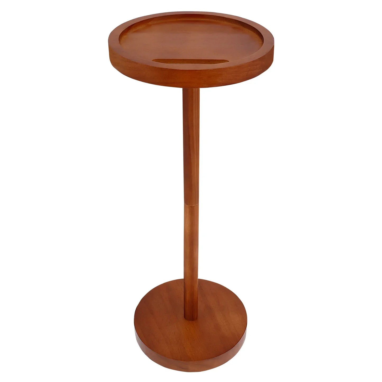 Round Wooden Small Coffee Tables with Phone Holder sofa corner tables