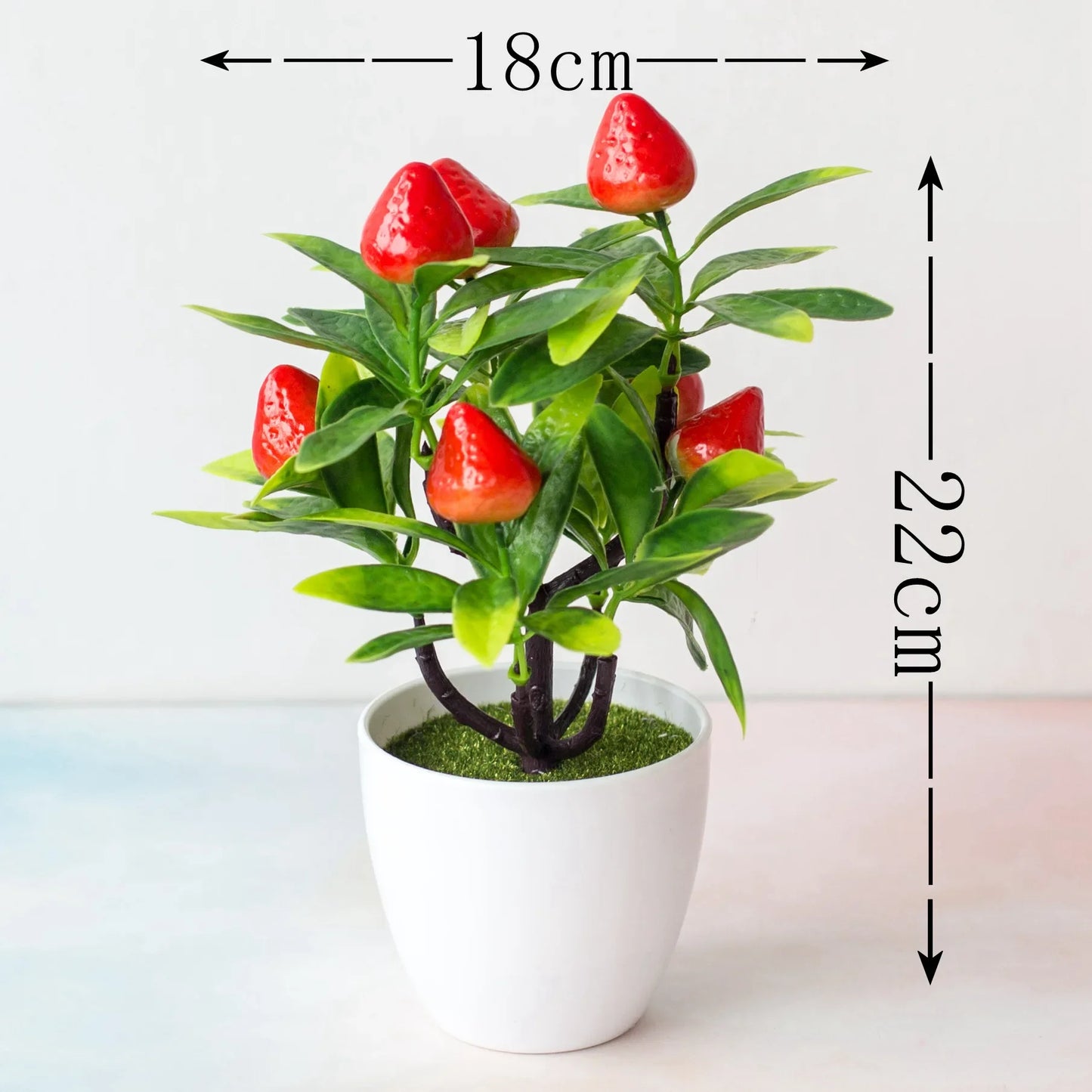 Bonsai Plastic Small Tree Pot Fake Plant Flower Potted Ornaments