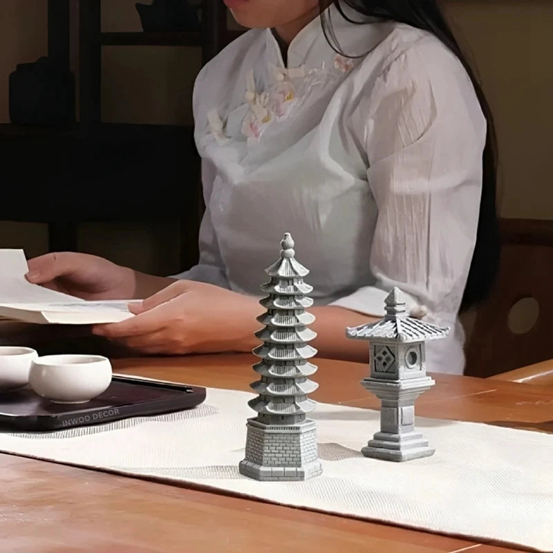 Japanese Garden Bonsai Rockery Lanscaping Home Decor