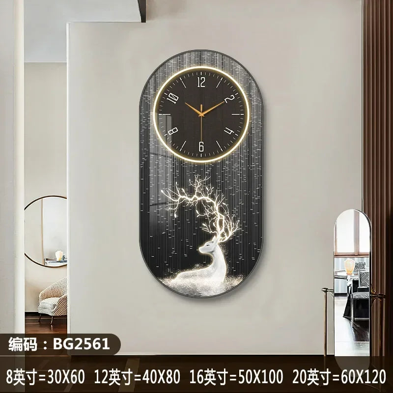 Nordic luxury Wall Clock Living Room Household Fashion Restaurant Decorative