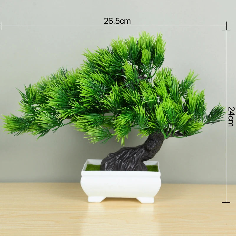 Small Tree Pot Fake Plant Flowers Potted Ornaments For Home